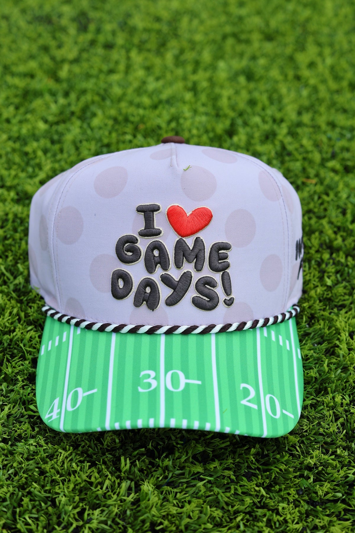 I Love Game Days Hat
