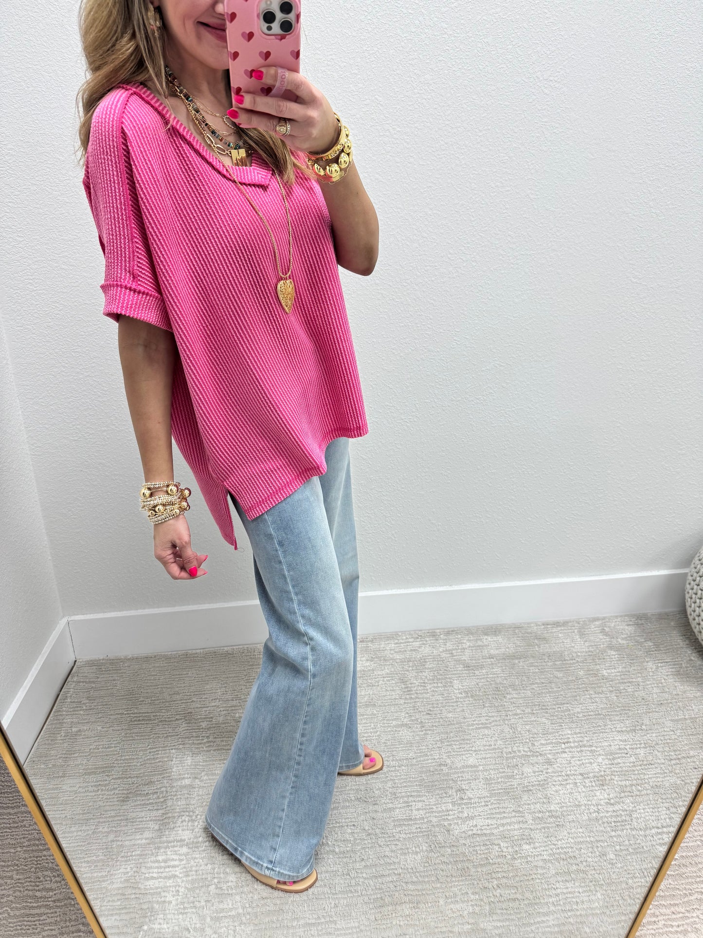 Risen Light Wash Drawstring Jeans FS