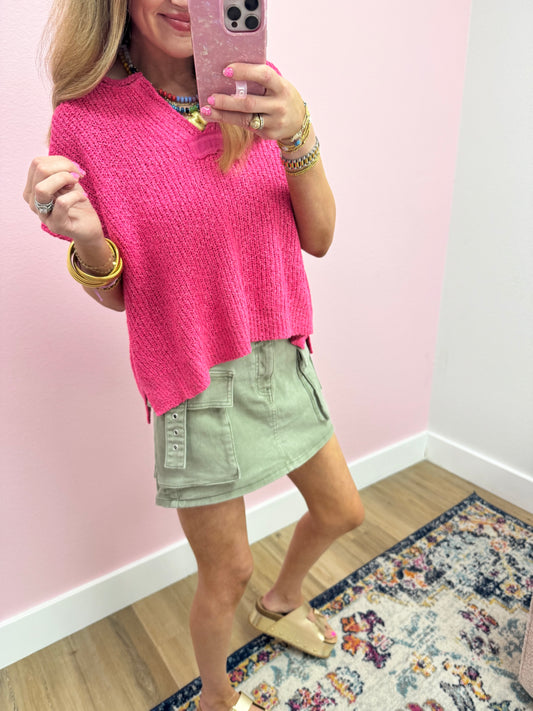 Risen Olive Cargo SKORT FS