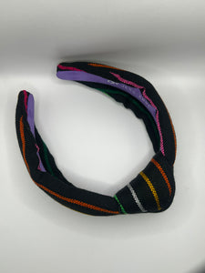 Black Colored Stripe Luxury Headband