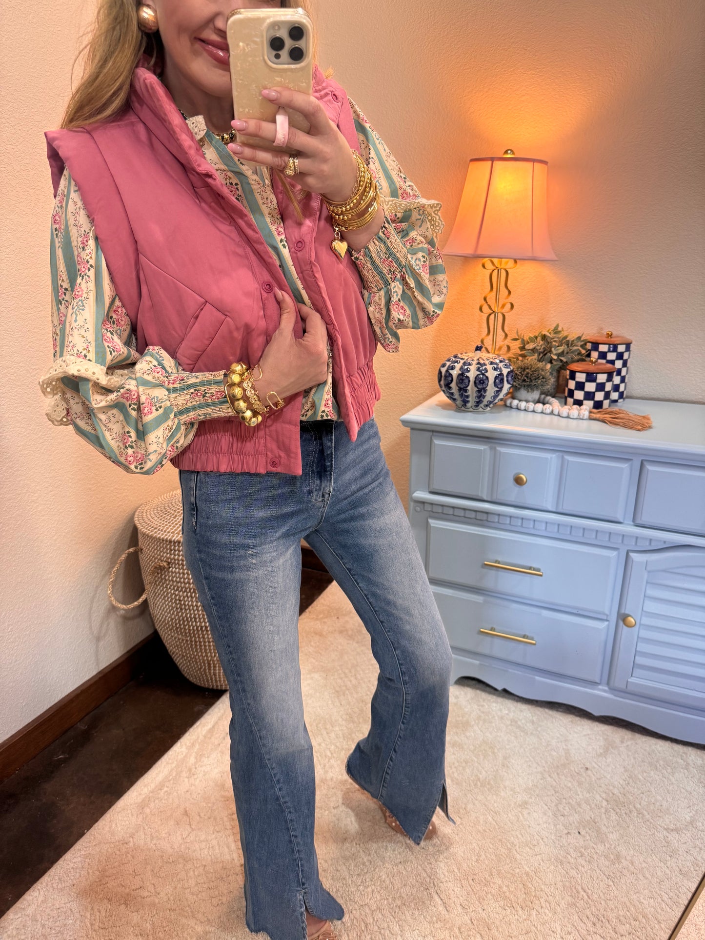 Pink Puffer Vest