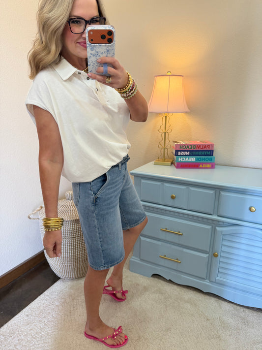 Risen Slouchy Shorts With Waist Belt