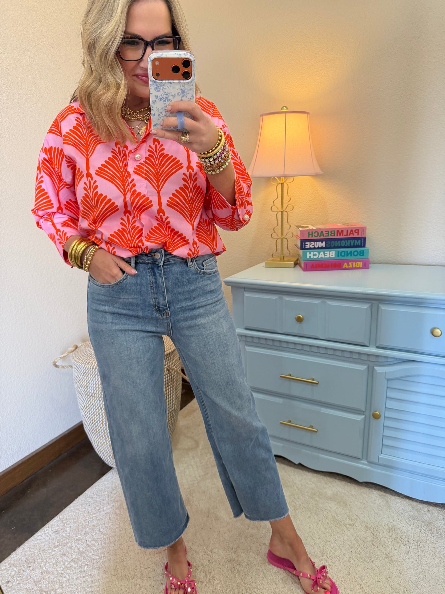 Vervet High Rise Crop Wide Leg Jeans