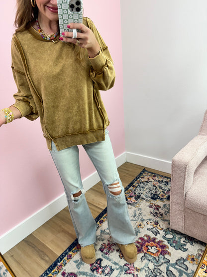 Sneak Peek Light Wash Mid Rise Boot Cut FS