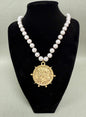 Pearl Gold Coin Necklace