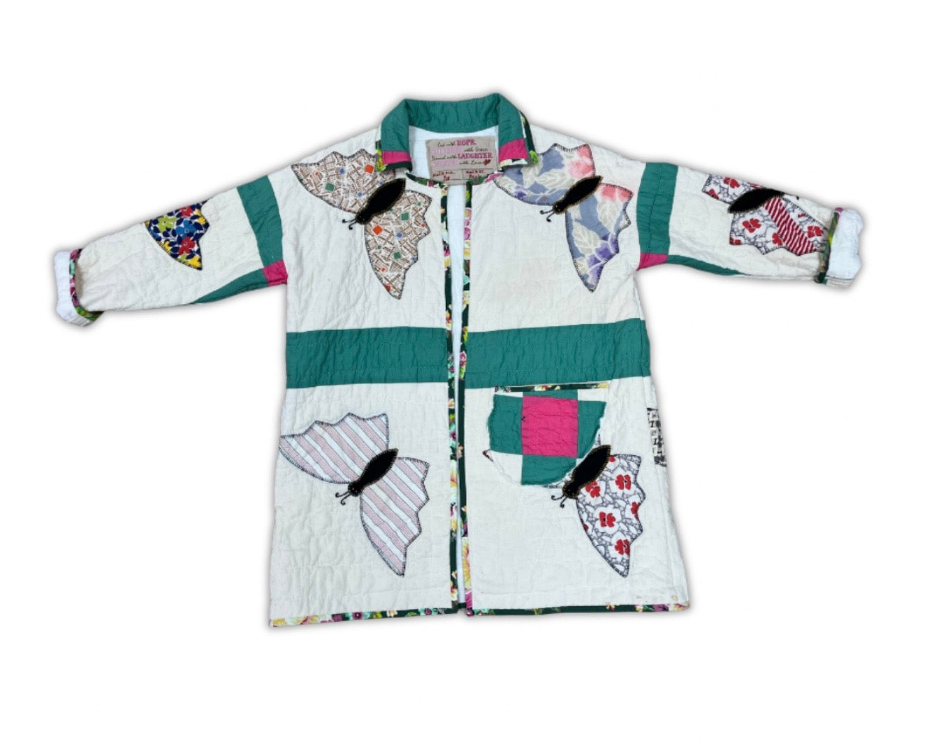 Hand Made Quilted Butterfly Jacket