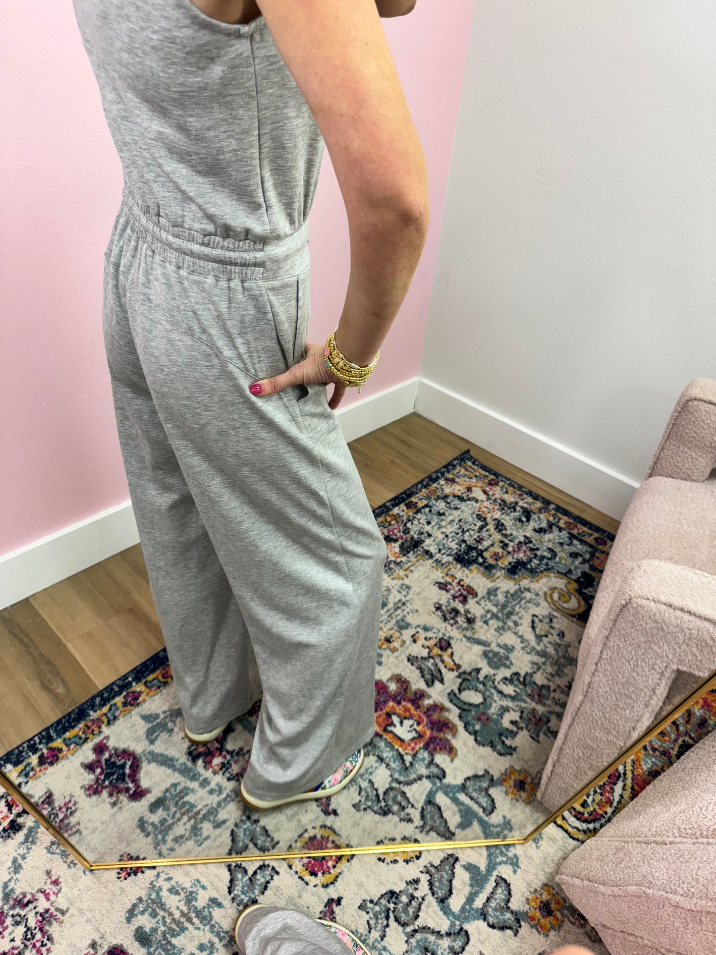 Gray Scuba Jumpsuit