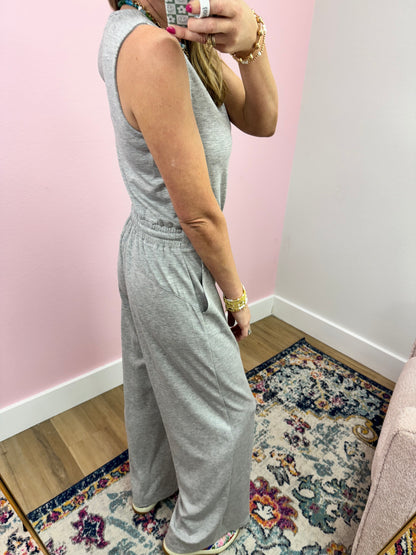 Gray Scuba Jumpsuit