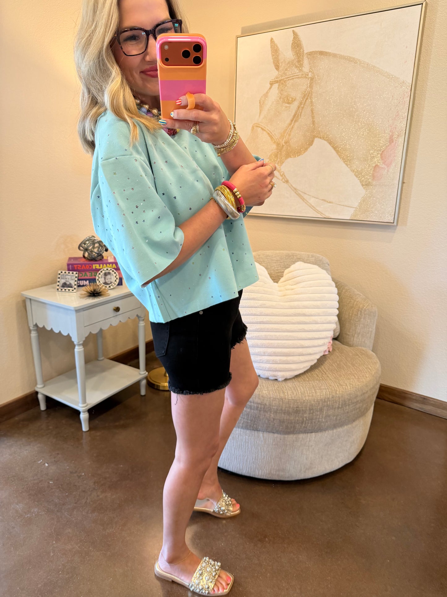 Black Raw Frayed Hem Denim Shorts