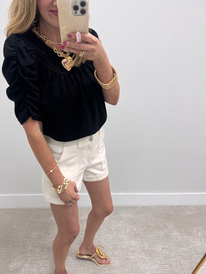 Black Textured Shirt