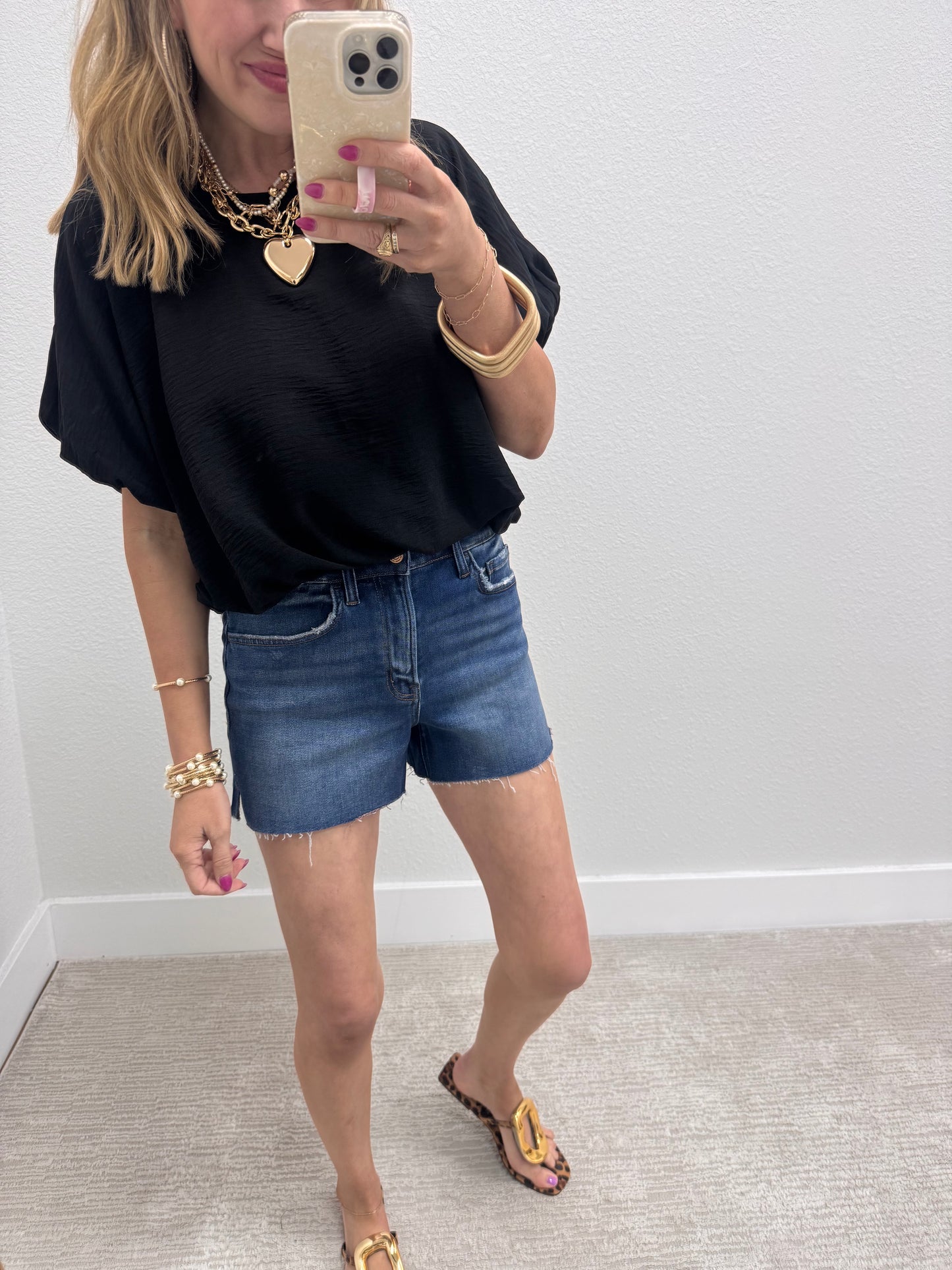 Black Bubble Top