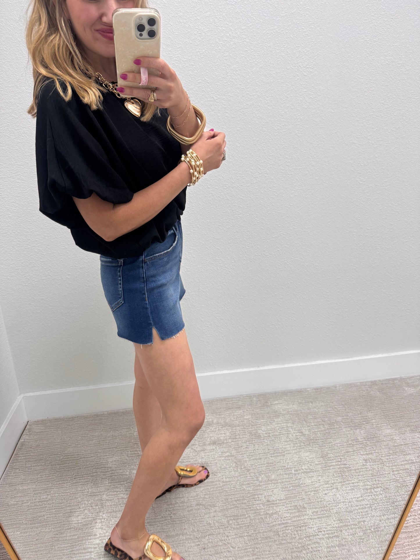 Black Bubble Top