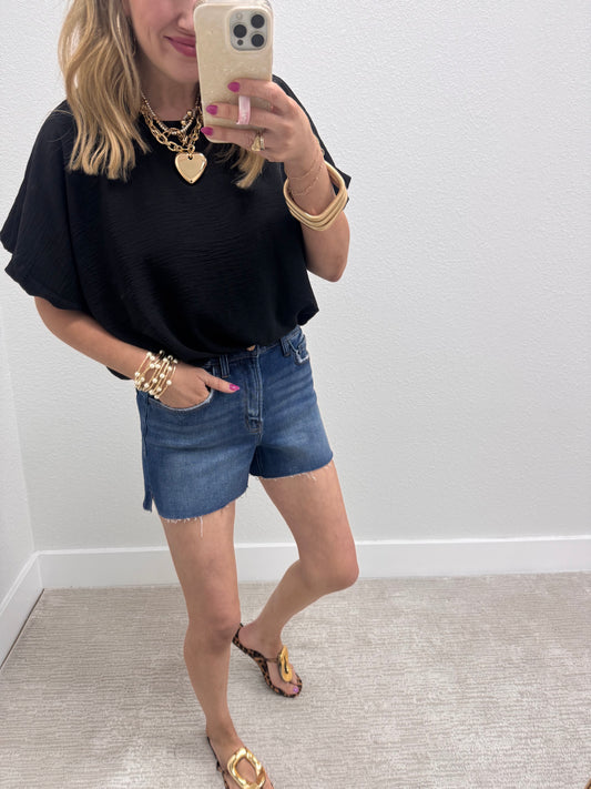 Black Bubble Top