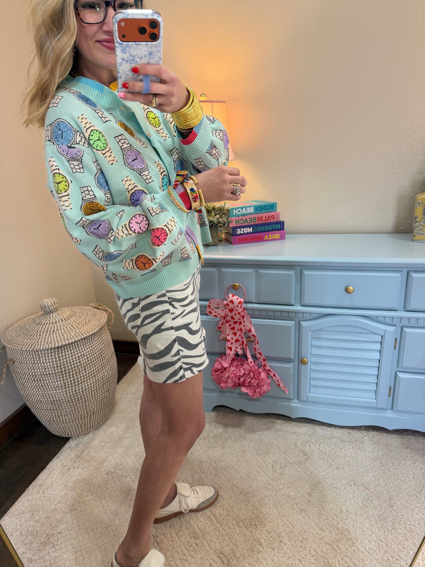 Queen Of Sparkles Watch Cardigan