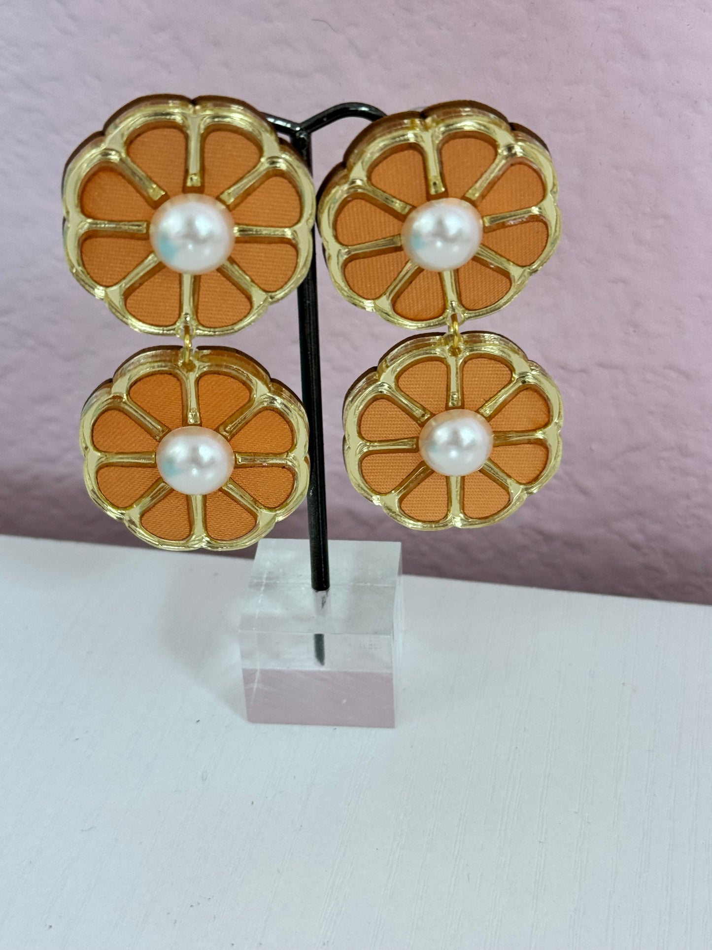 Handmade Luxury Floral Earrings (Multiple Colors)