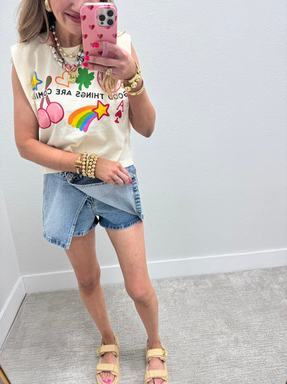 Kancan Denim Skort