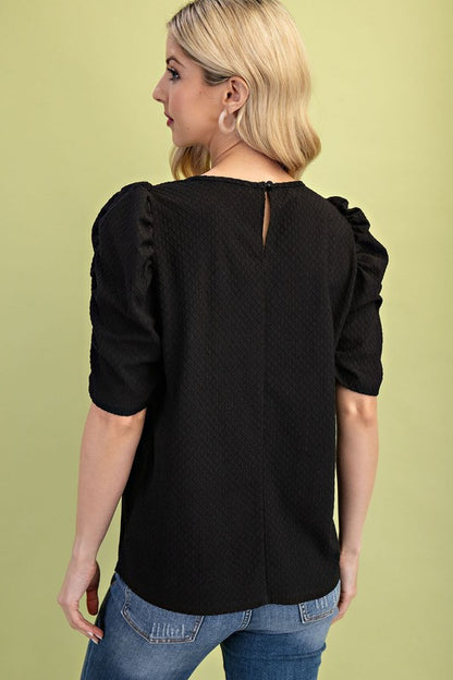 Black Textured Shirt