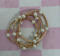 Set of 4 Pearl Bracelet Set (silver and gold)