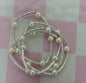 Set of 4 Pearl Bracelet Set (silver and gold)
