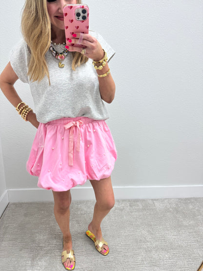 Pink Pearl Bubble Skirt