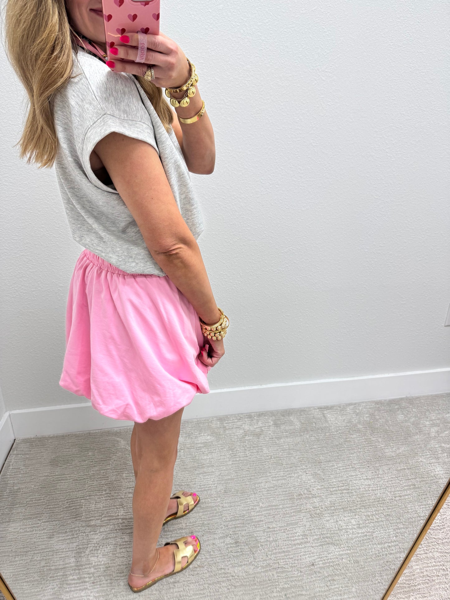 Pink Pearl Bubble Skirt