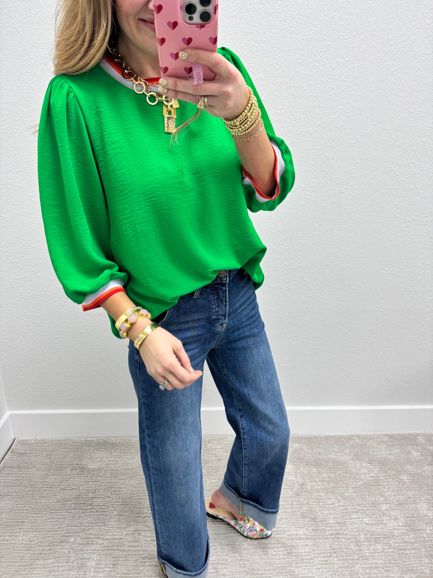 Risen Tummy Control Ankle Cuff Jeans