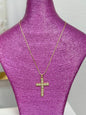 Gold Diamond Cross Necklace