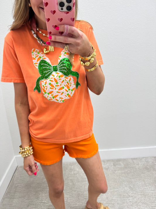 Hand Stitched Tangerine Bunny Short Sleeve FS