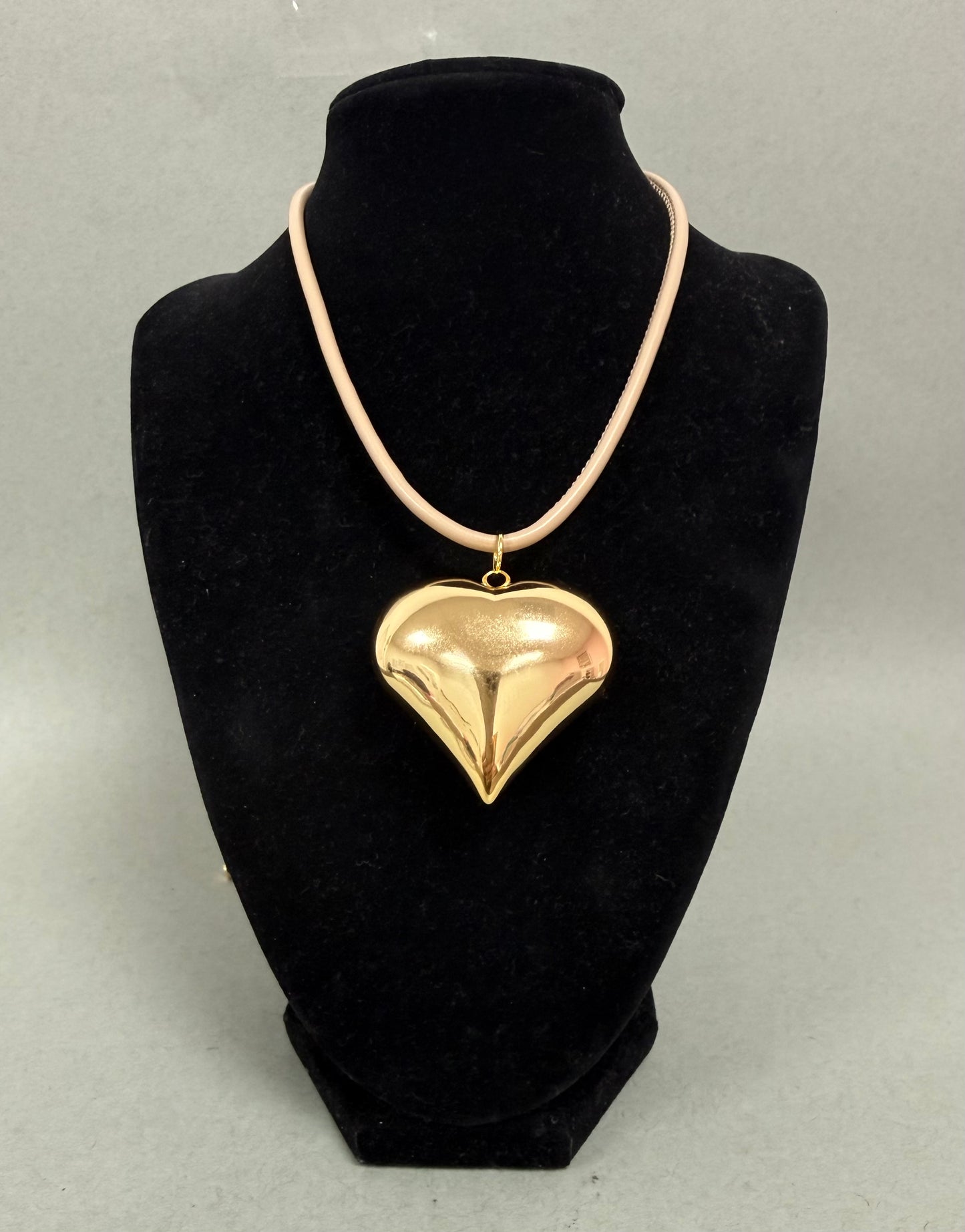 Rope Heart Necklace Adjustable