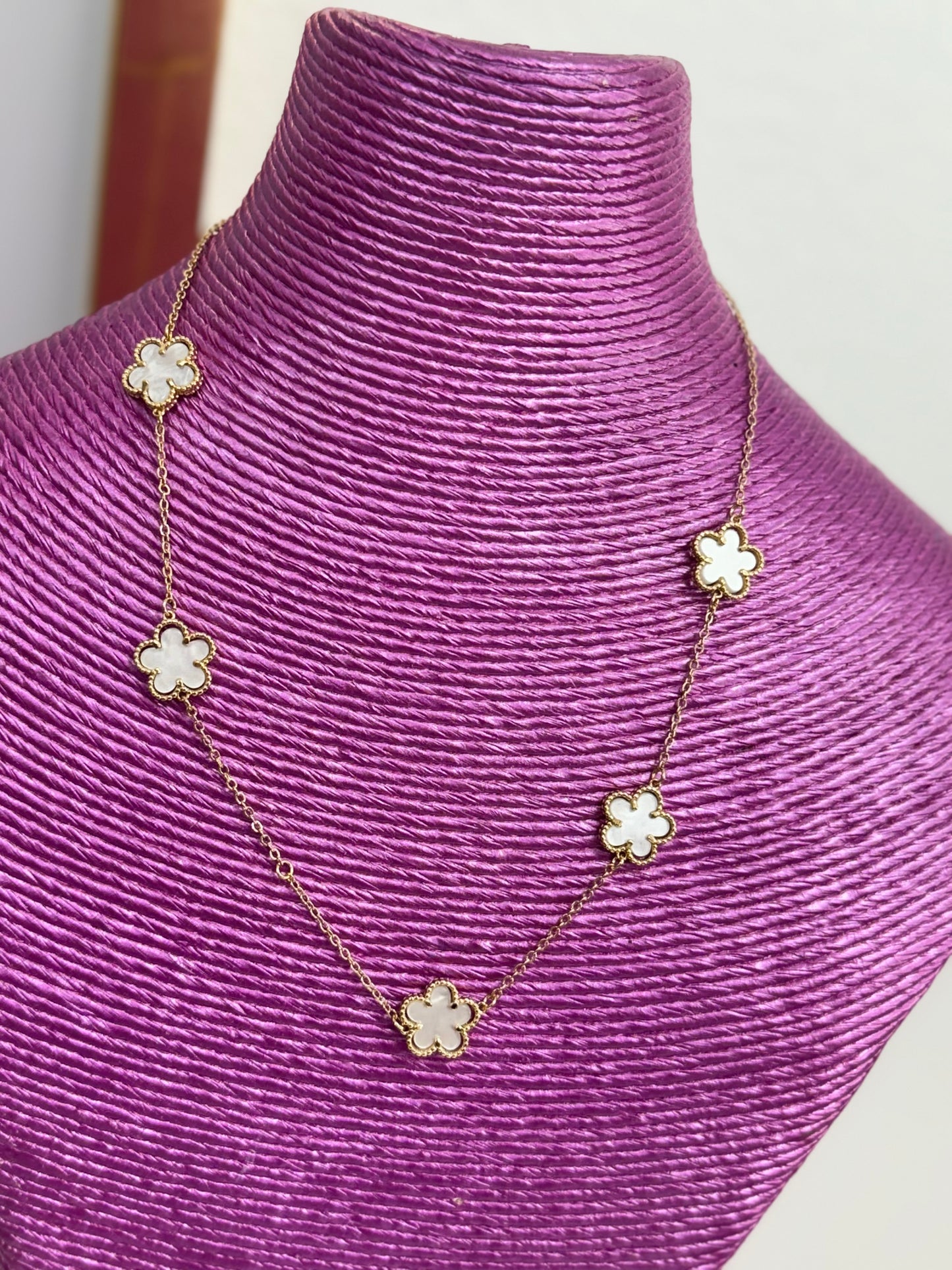 Gold Flower Style Necklace FS
