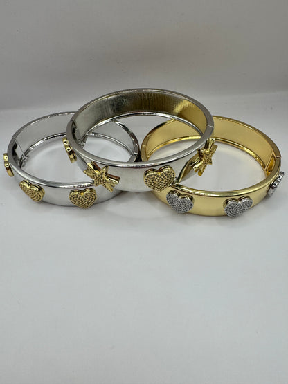 Mixed Metal Cuff Bracelet (3 styles)