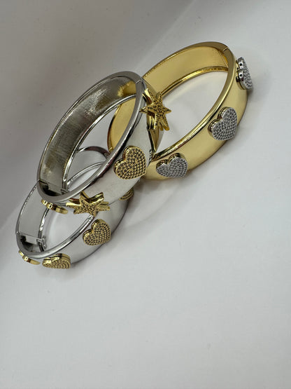 Mixed Metal Cuff Bracelet (3 styles)
