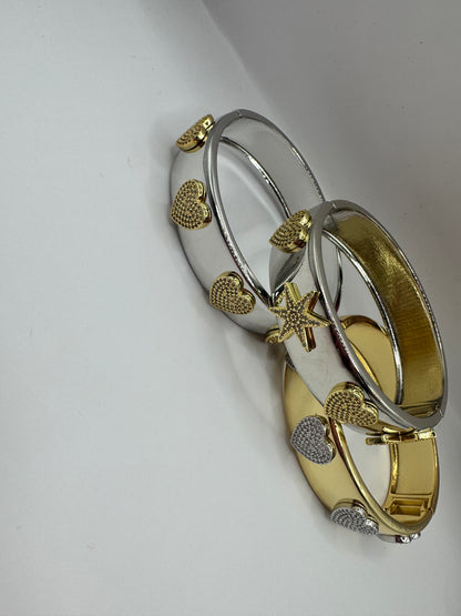 Mixed Metal Cuff Bracelet (3 styles)
