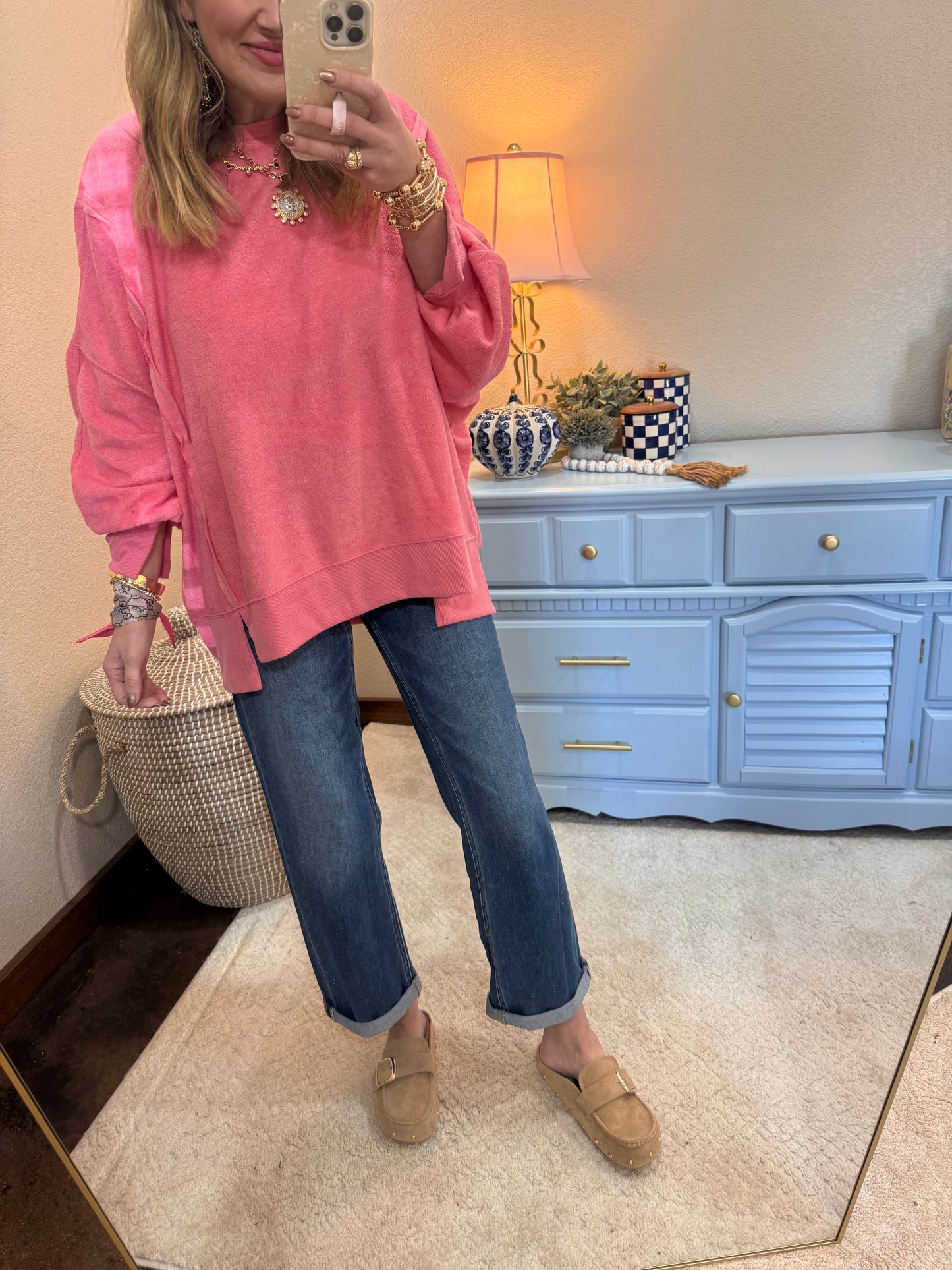 Vervet High Rise Baggy Straight Jean