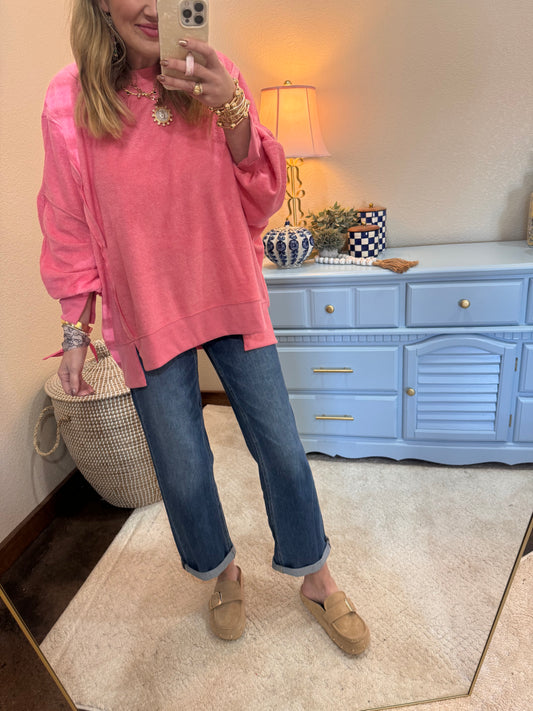 Vervet High Rise Baggy Straight Jean