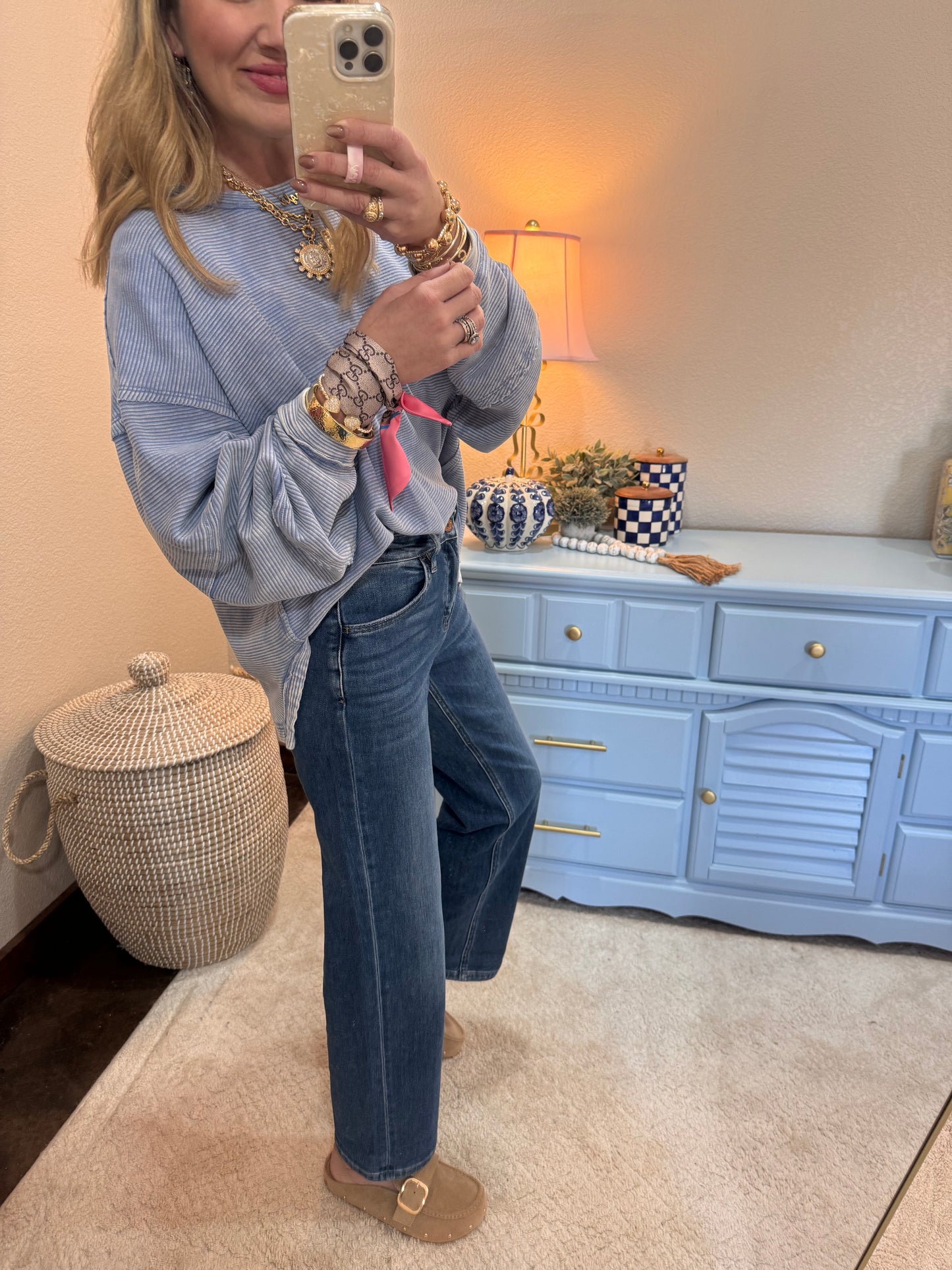 Vervet High Rise Baggy Straight Jean