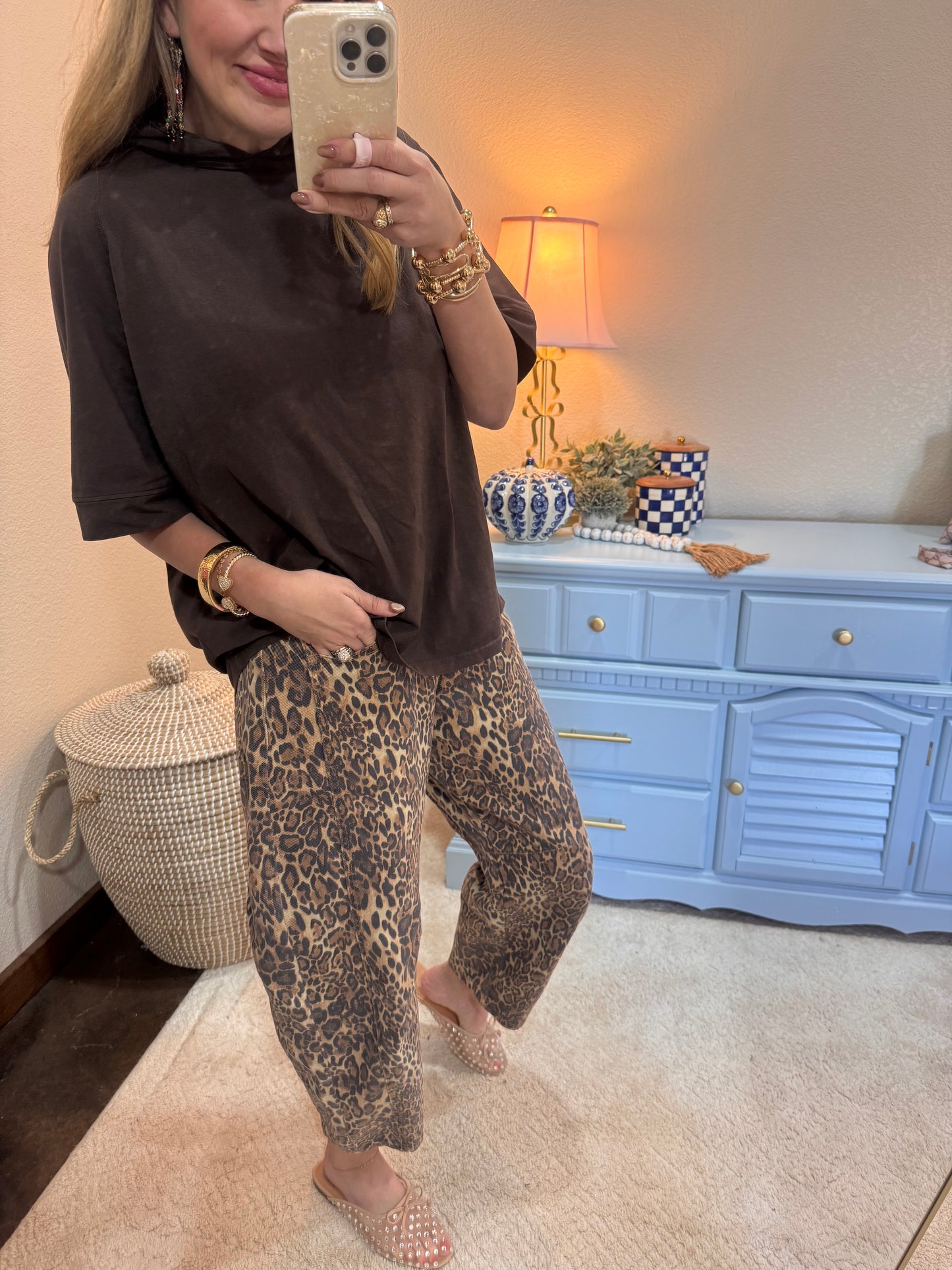 Espresso Pima Cotton SunFade Raglan Hoodie