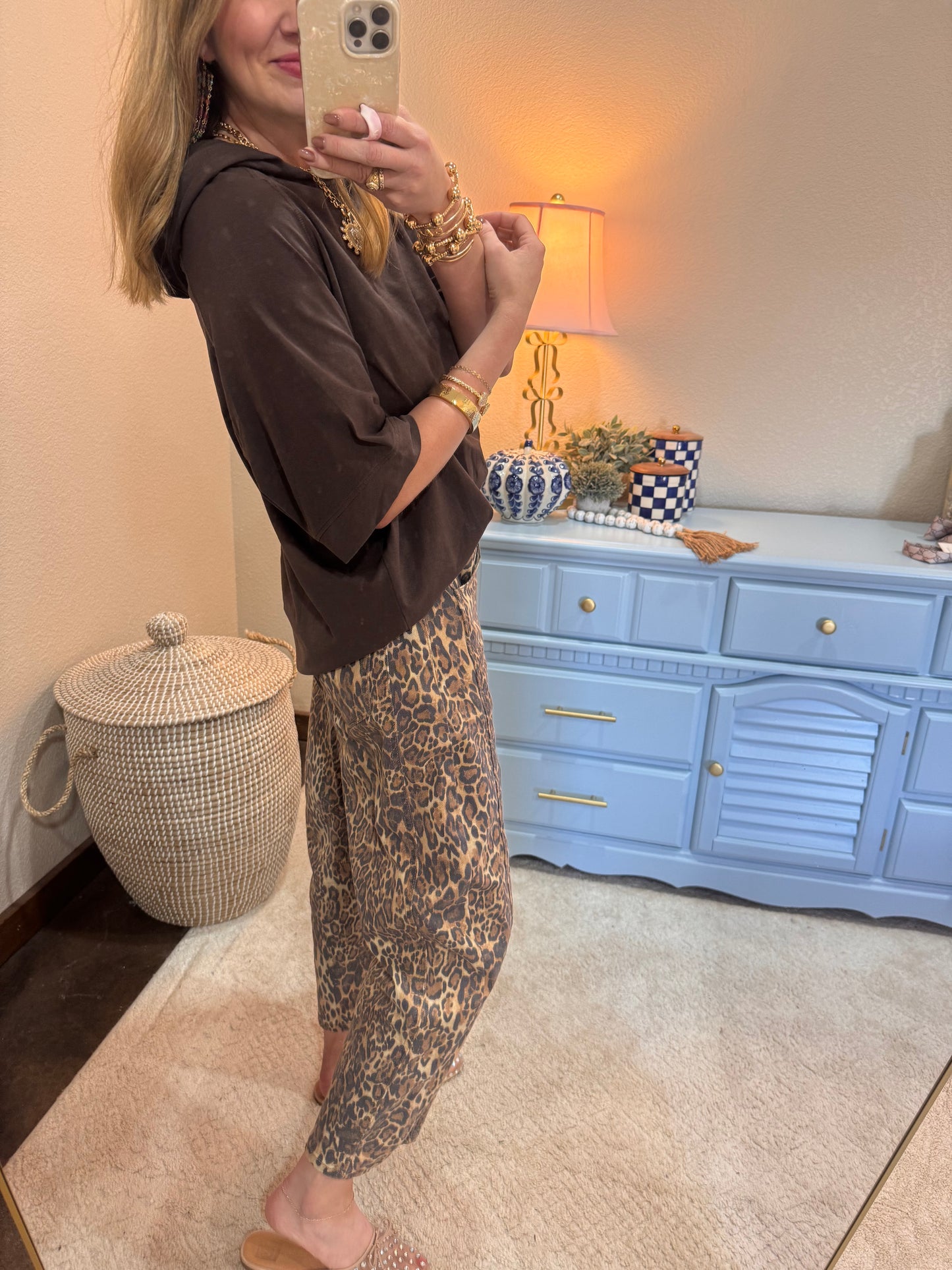 Espresso Pima Cotton SunFade Raglan Hoodie