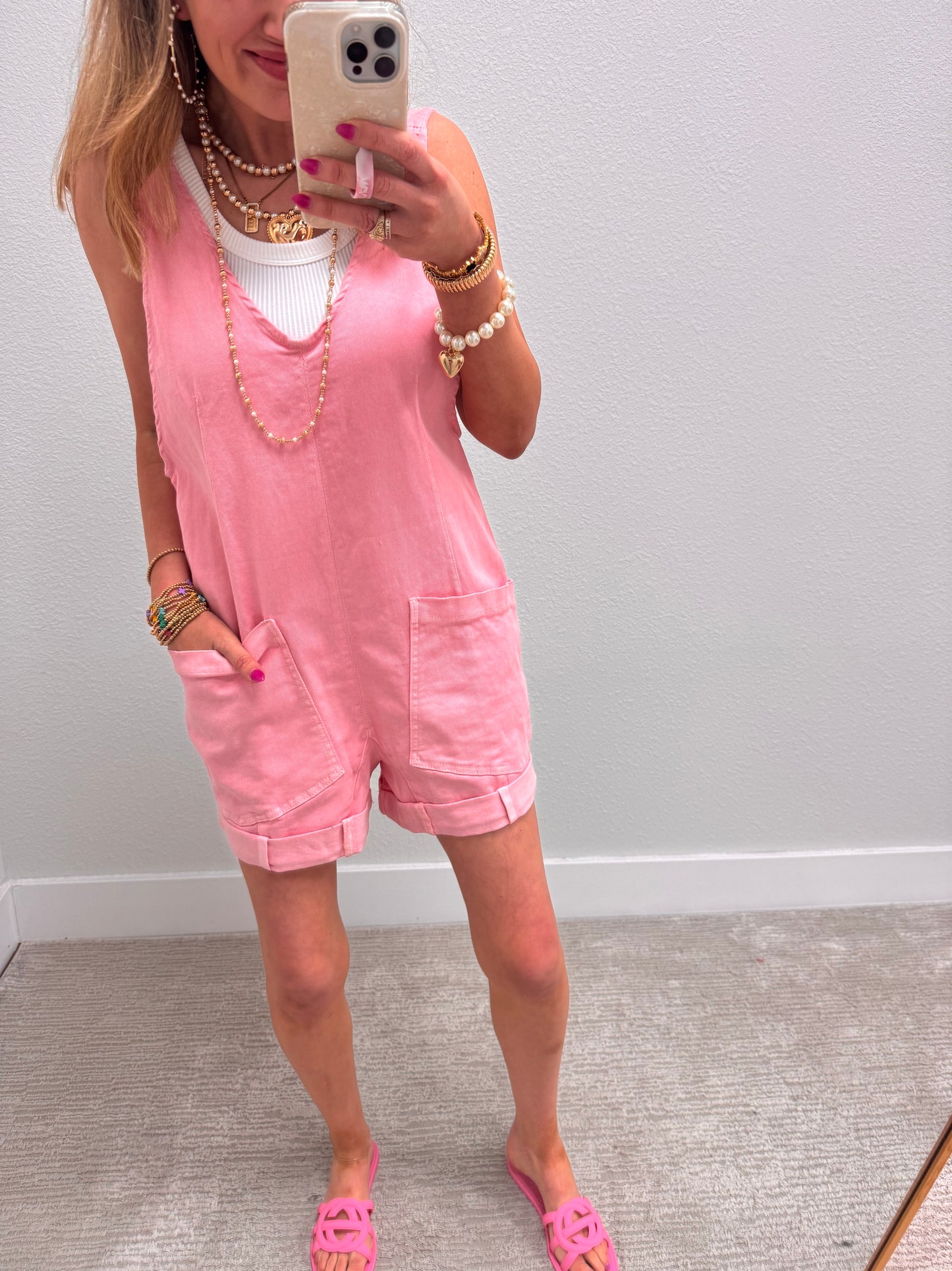 Light Pink Denim Jumper