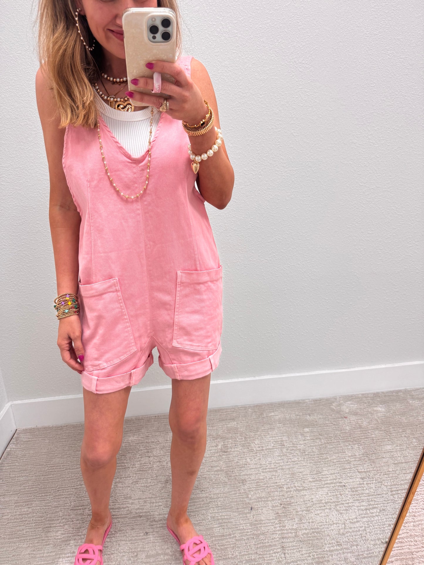Light Pink Denim Jumper
