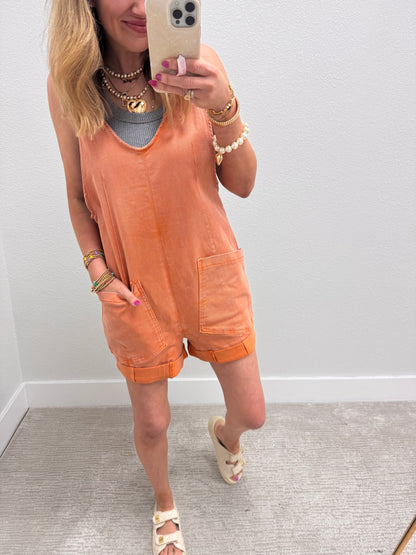 Orange Denim Jumper