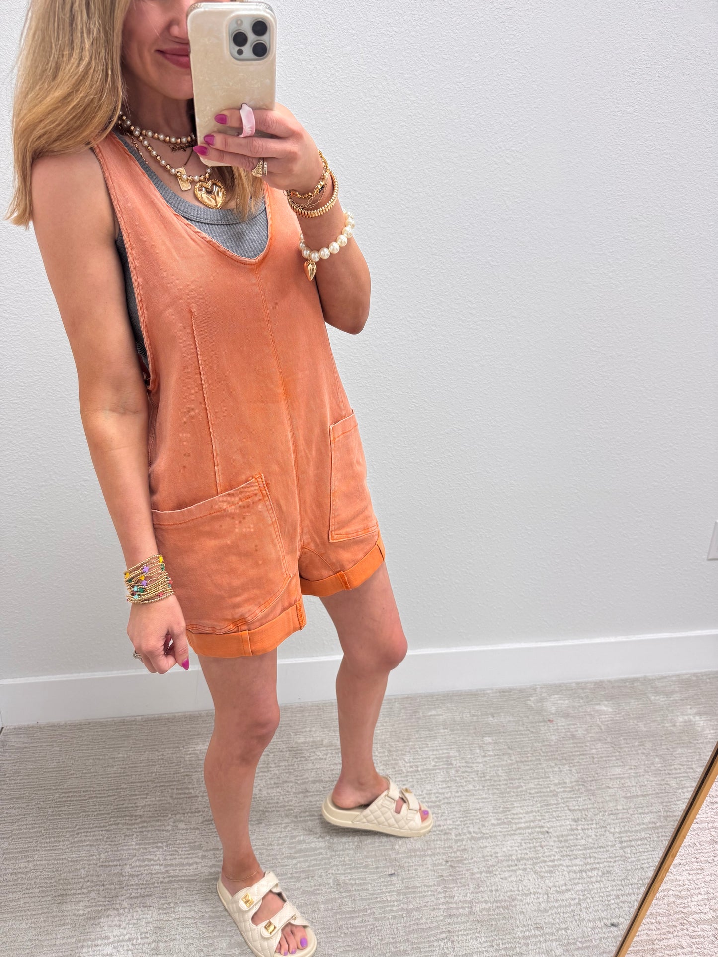 Orange Denim Jumper