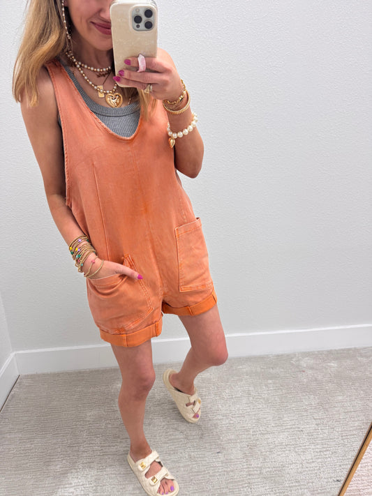 Orange Denim Jumper