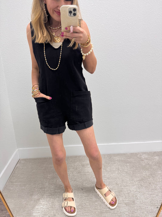 Black Denim Jumper