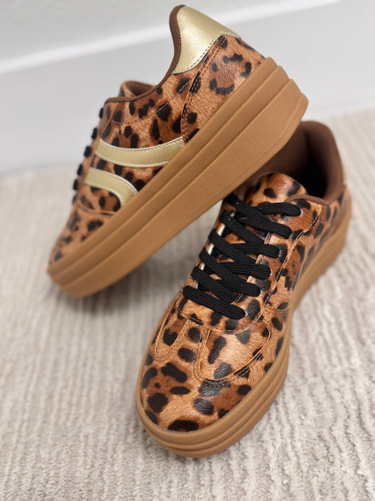 Leopard Platform Sneakers