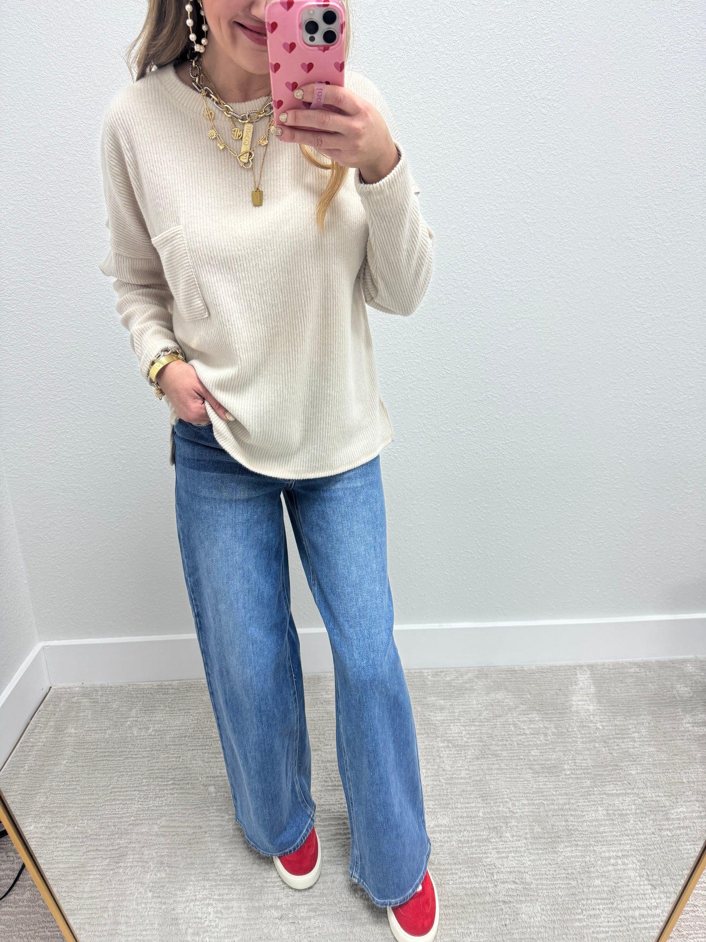 JBD Medium Wash Wide Leg Jeans