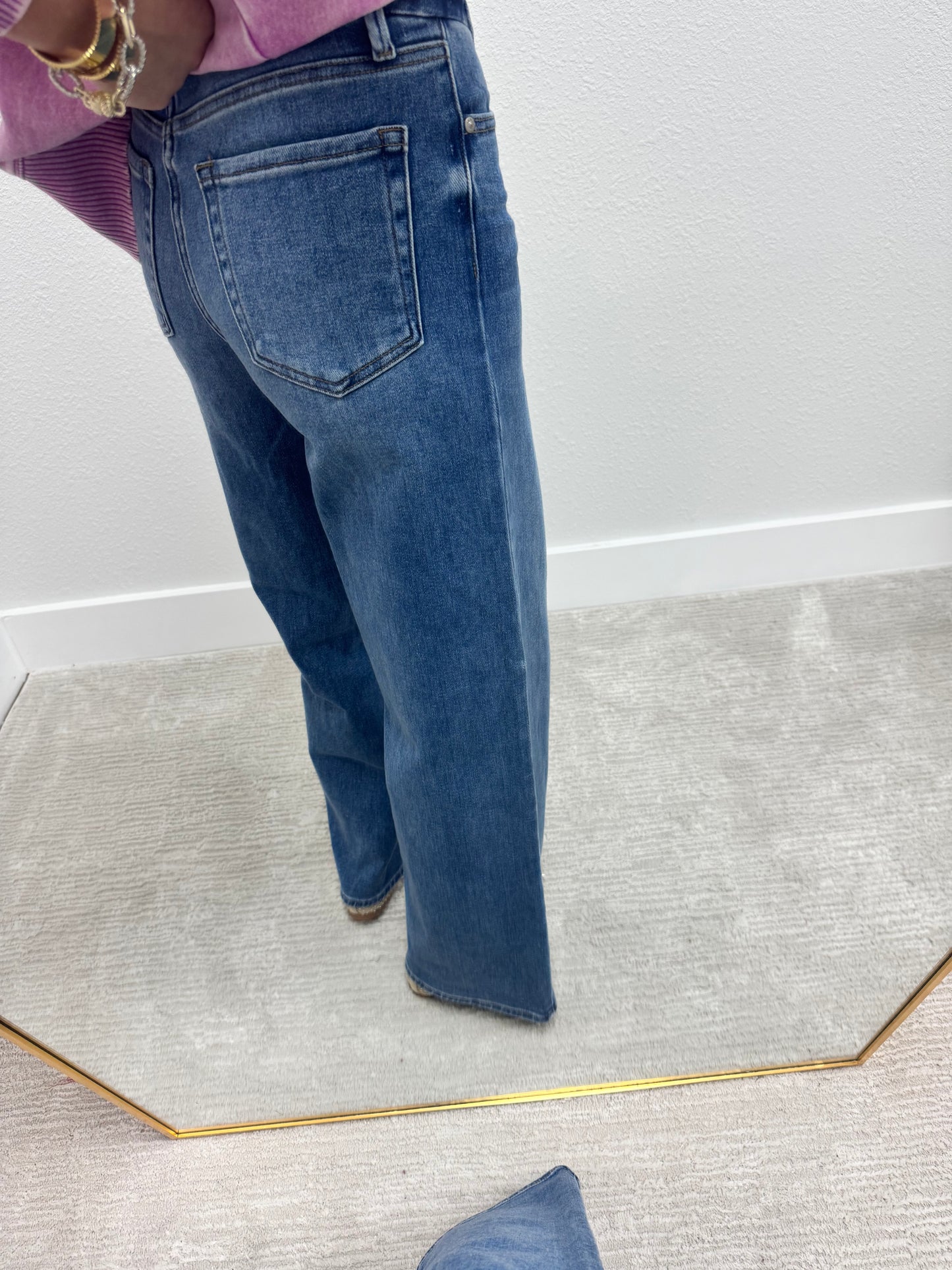 JBD Medium Wash Wide Leg Jeans