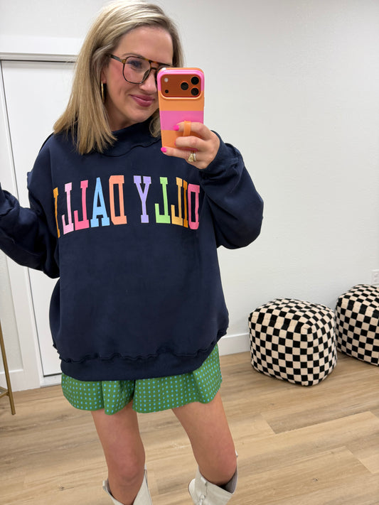 Dilly Dally Reversible Mock Neck