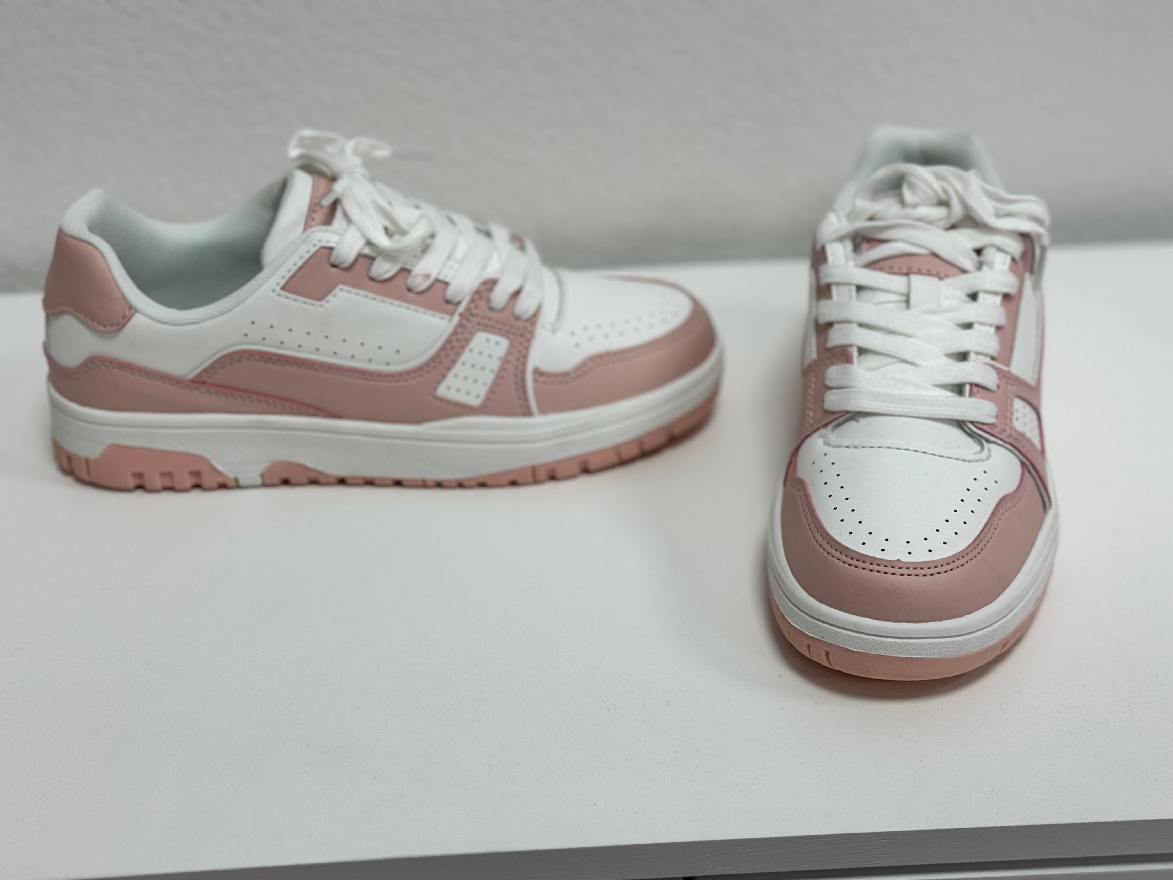 Pink and White Sneakers FS