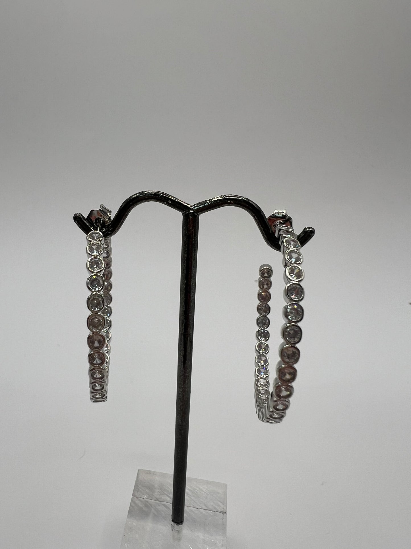 CZ Hoops (silver and gold!)